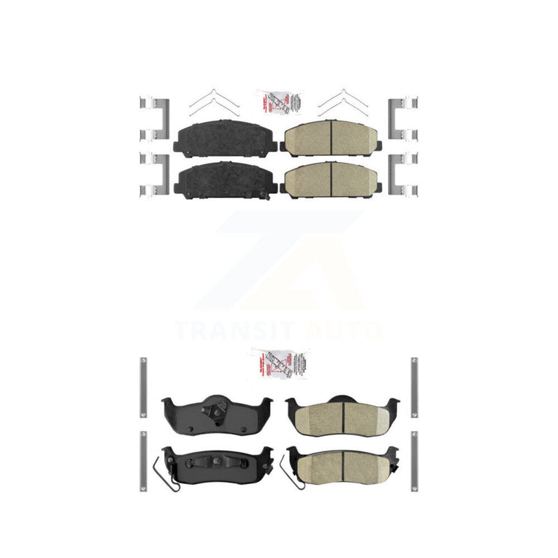 AmeriBRAKES KNF-100984 Disc Brake Pad for 2006-2015 Nissan TITAN, INFINITI QX56, Nissan Armada - Front and Rear