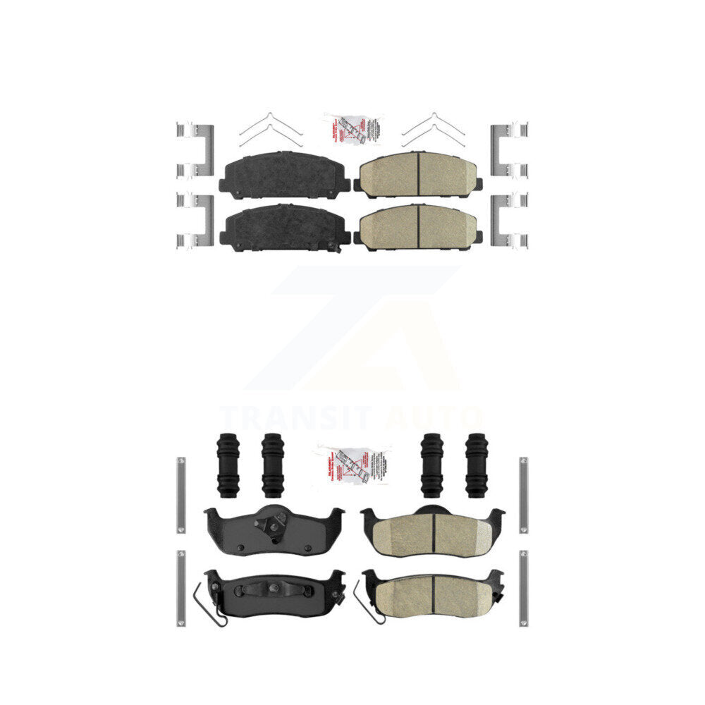 AmeriBRAKES KNF-100985 Disc Brake Pad for 2006-2015 Nissan TITAN, INFINITI QX56, Nissan Armada - Front and Rear