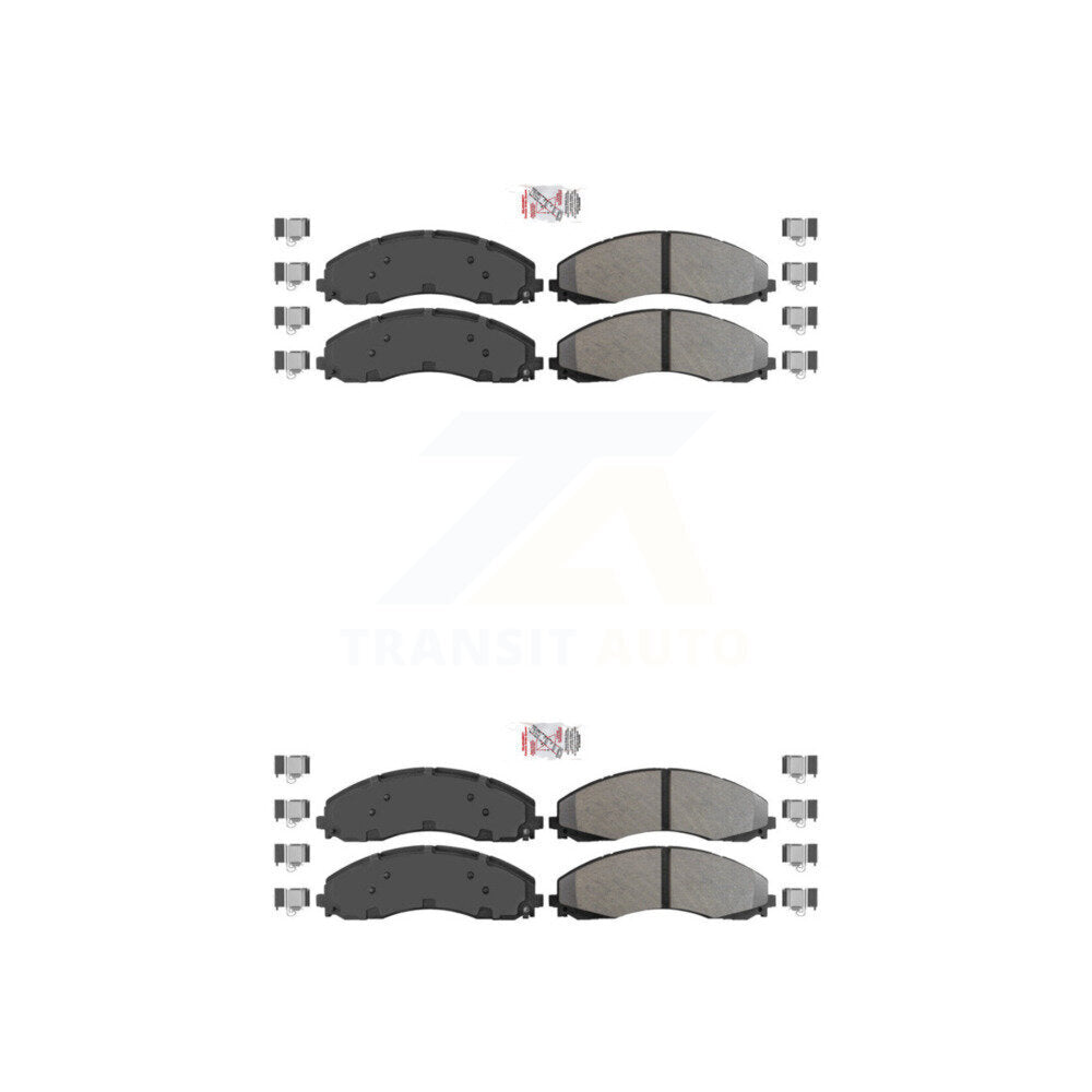 AmeriBRAKES KNF-100986 Disc Brake Pad for 2017-2022 Ford F-600 Super Duty, Ford F-450 Super Duty, Ford F-550 Super Duty - Front and Rear