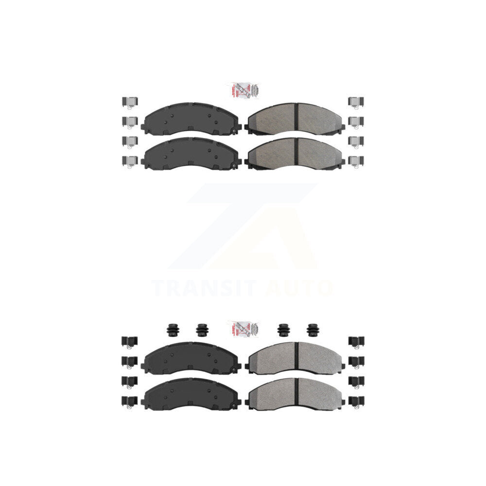 AmeriBRAKES KNF-100987 Disc Brake Pad for 2017-2022 Ford F-600 Super Duty, Ford F-450 Super Duty, Ford F-550 Super Duty - Front and Rear
