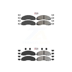 AmeriBRAKES KNF-100987 Disc Brake Pad for 2017-2022 Ford F-600 Super Duty, Ford F-450 Super Duty, Ford F-550 Super Duty - Front and Rear