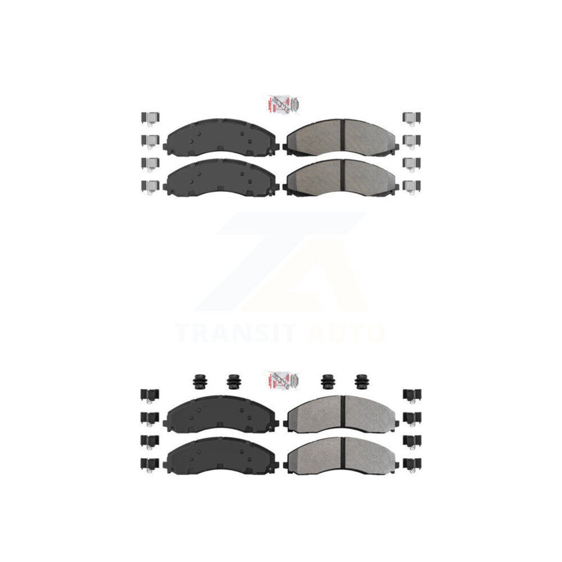 AmeriBRAKES KNF-100987 Disc Brake Pad for 2017-2022 Ford F-600 Super Duty, Ford F-450 Super Duty, Ford F-550 Super Duty - Front and Rear