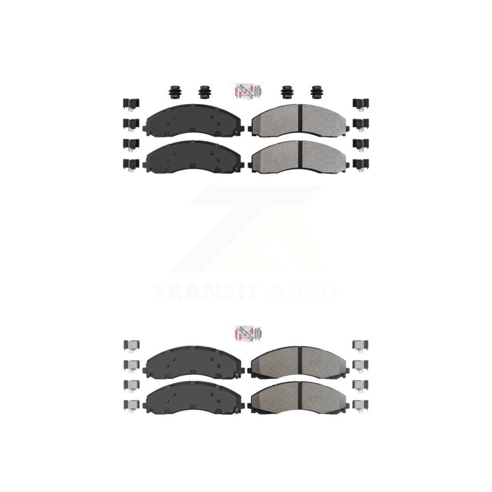 AmeriBRAKES KNF-100988 Disc Brake Pad for 2017-2022 Ford F-600 Super Duty, Ford F-450 Super Duty, Ford F-550 Super Duty - Front and Rear