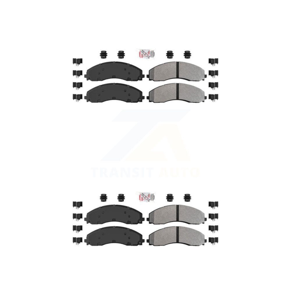 AmeriBRAKES KNF-100989 Disc Brake Pad for 2017-2022 Ford F-600 Super Duty, Ford F-450 Super Duty, Ford F-550 Super Duty - Front and Rear
