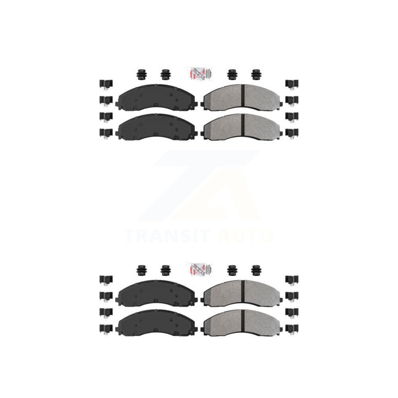 AmeriBRAKES KNF-100989 Disc Brake Pad for 2017-2022 Ford F-600 Super Duty, Ford F-450 Super Duty, Ford F-550 Super Duty - Front and Rear