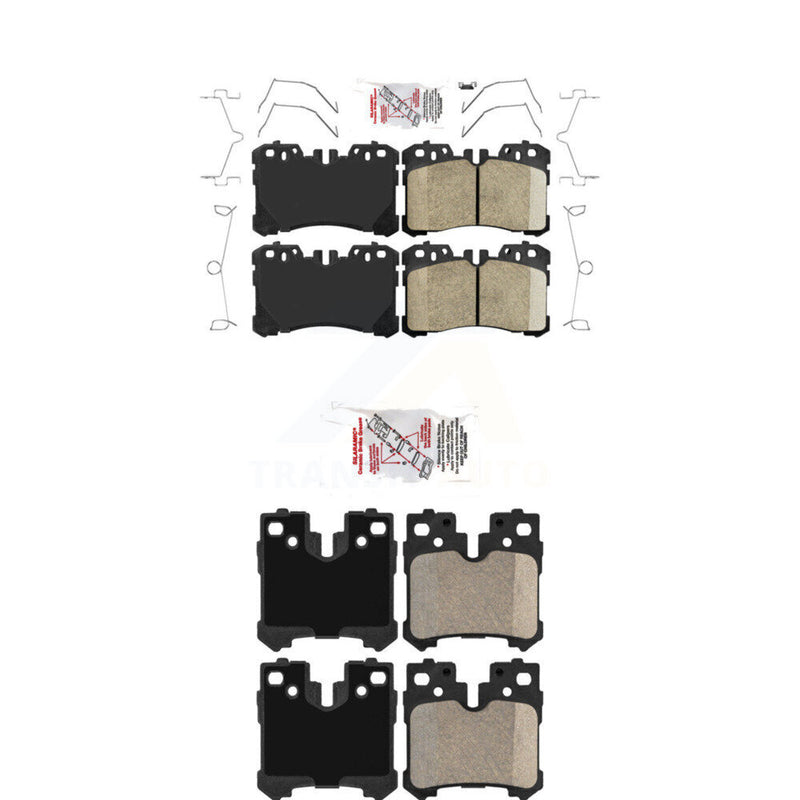 AmeriBRAKES KNF-100990 Disc Brake Pad for 2007-2025 Lexus LS500, Toyota Mirai and More - Front and Rear