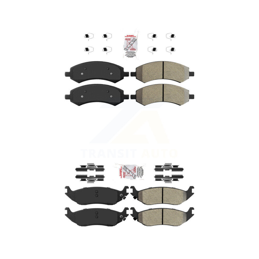 AmeriBRAKES KNF-101000 Disc Brake Pad for 2006-2023 Ram 1500 Classic, Ram 1500 and More - Front and Rear