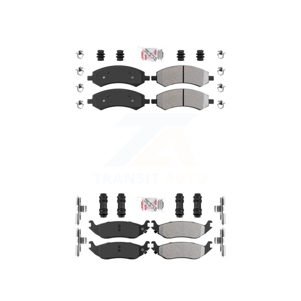 AmeriBRAKES KNF-101003 Disc Brake Pad for 2006-2023 Ram 1500 Classic, Ram 1500 and More - Front and Rear