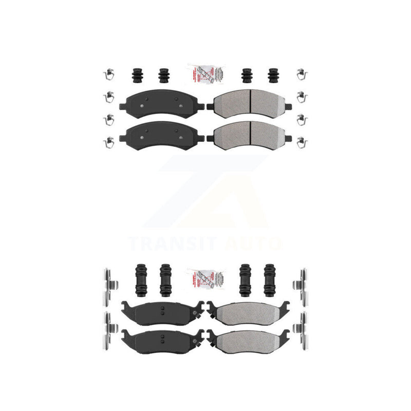 AmeriBRAKES KNF-101003 Disc Brake Pad for 2006-2023 Ram 1500 Classic, Ram 1500 and More - Front and Rear