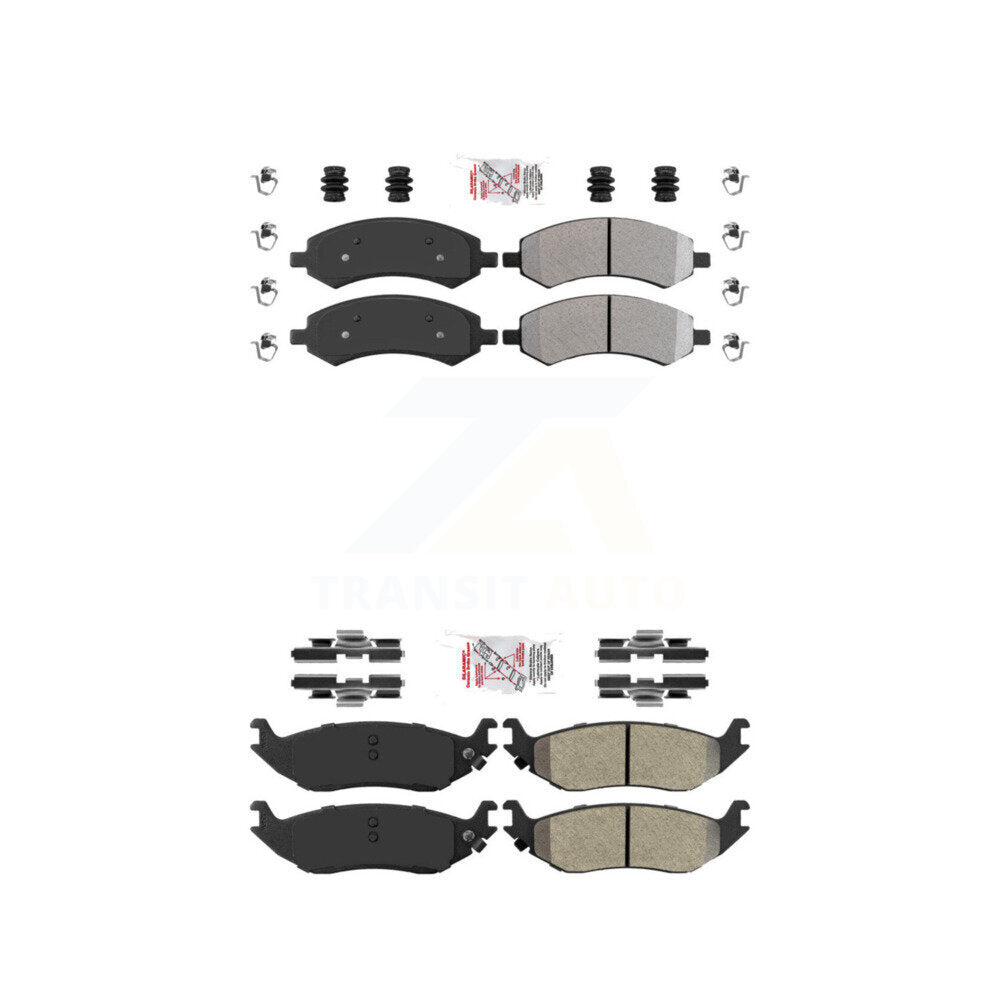 AmeriBRAKES KNF-101004 Disc Brake Pad for 2006-2023 Ram 1500 Classic, Ram 1500 and More - Front and Rear