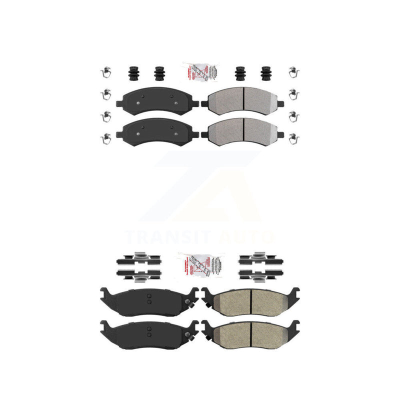 AmeriBRAKES KNF-101004 Disc Brake Pad for 2006-2023 Ram 1500 Classic, Ram 1500 and More - Front and Rear