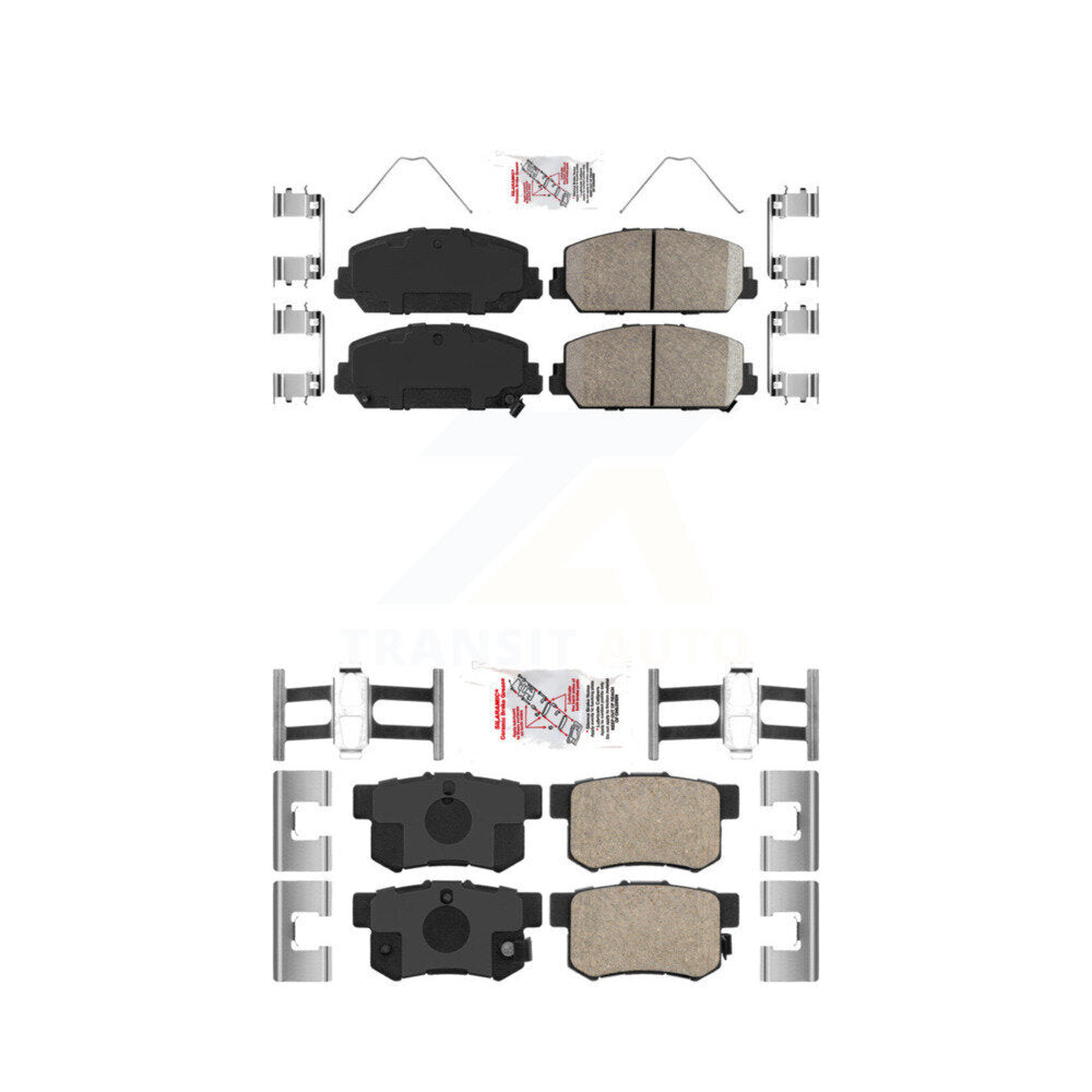 AmeriBRAKES KNF-101005 Disc Brake Pad for 2016-2022 Acura ILX - Front and Rear