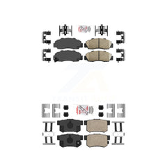 AmeriBRAKES KNF-101007 Disc Brake Pad for 1991-2002 Honda Accord, Acura CL and More - Front and Rear