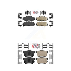 AmeriBRAKES KNF-101008 Disc Brake Pad for 1991-2002 Honda Accord, Acura CL and More - Front and Rear