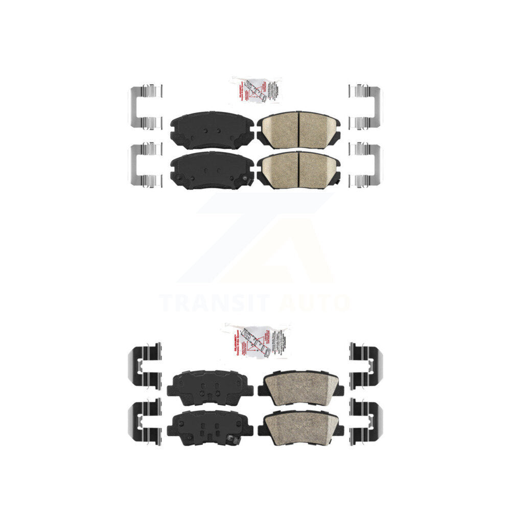 AmeriBRAKES KNF-101014 Disc Brake Pad for 2010-2011 Hyundai Azera - Front and Rear