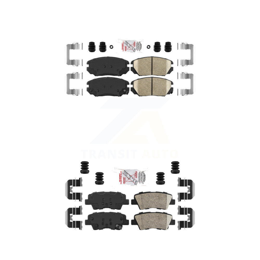 AmeriBRAKES KNF-101015 Disc Brake Pad for 2010-2011 Hyundai Azera - Front and Rear