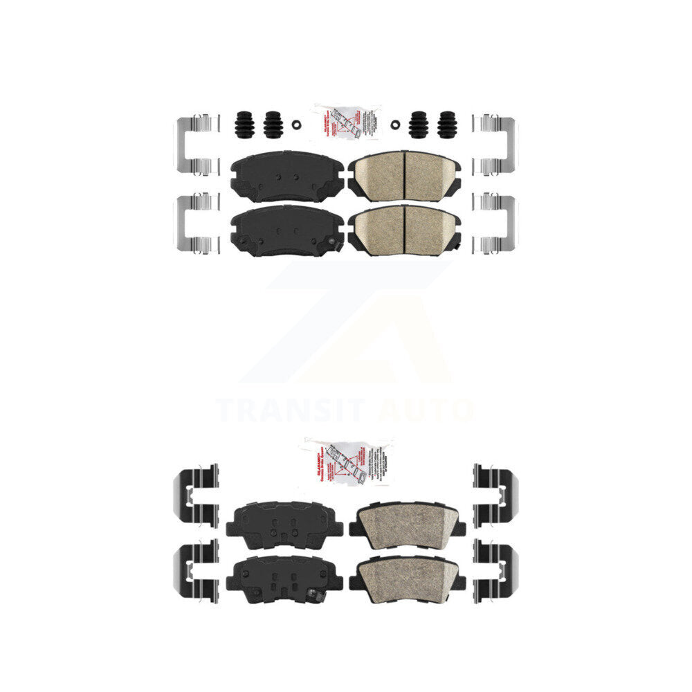 AmeriBRAKES KNF-101016 Disc Brake Pad for 2010-2011 Hyundai Azera - Front and Rear
