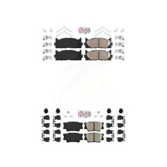 AmeriBRAKES KNF-101019 Disc Brake Pad for 2007-2018 Lexus ES300h, Toyota Avalon and More - Front and Rear