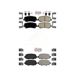 AmeriBRAKES KNF-101021 Disc Brake Pad for 2014-2017 Jeep Cherokee - Front and Rear