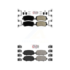 AmeriBRAKES KNF-101023 Disc Brake Pad for 2015-2022 Jeep Cherokee, Chrysler 200 - Front and Rear
