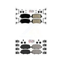AmeriBRAKES KNF-101024 Disc Brake Pad for 2015-2022 Jeep Cherokee, Chrysler 200 - Front and Rear