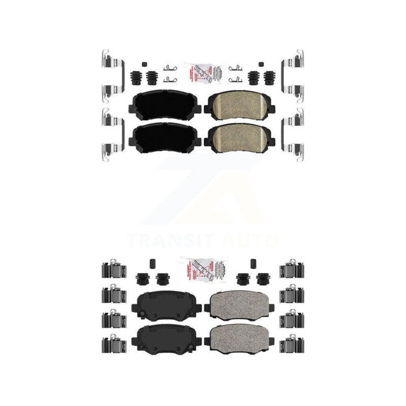 AmeriBRAKES KNF-101024 Disc Brake Pad for 2015-2022 Jeep Cherokee, Chrysler 200 - Front and Rear