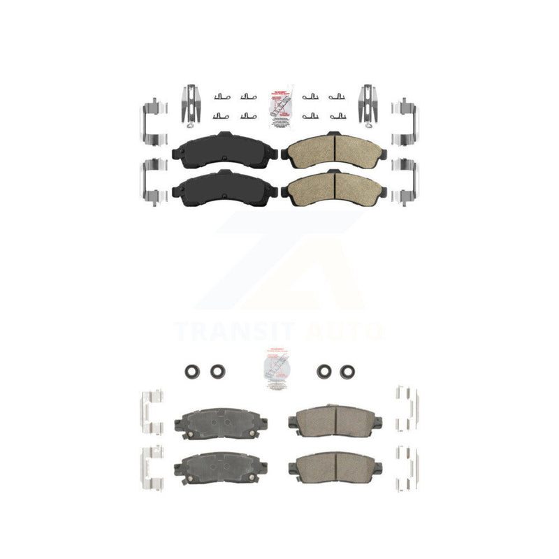AmeriBRAKES KNF-101028 Disc Brake Pad for 2002-2006 Isuzu Ascender, Saab 9-7x and More - Front and Rear