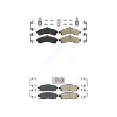 AmeriBRAKES KNF-101029 Disc Brake Pad for 2002-2006 Isuzu Ascender, Saab 9-7x and More - Front and Rear
