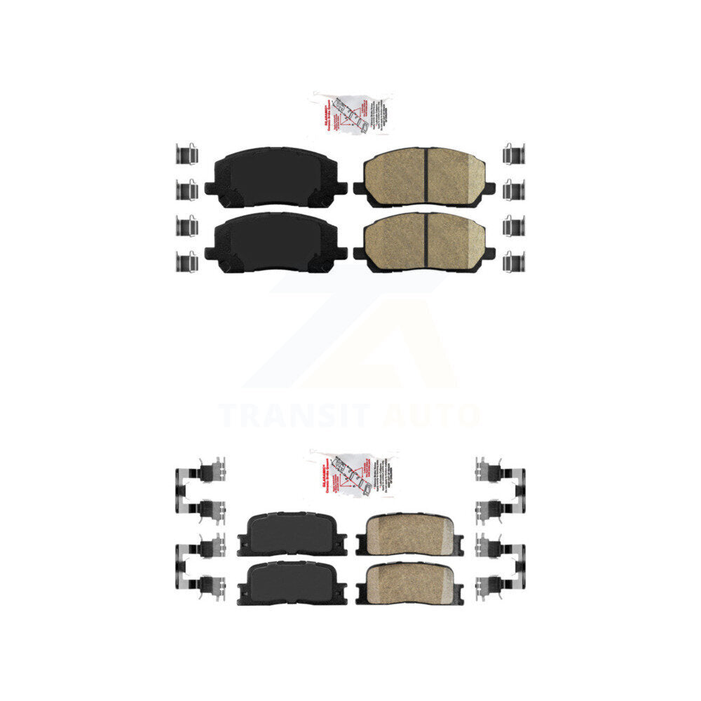 AmeriBRAKES KNF-101030 Disc Brake Pad for 2001-2003 Toyota Highlander - Front and Rear