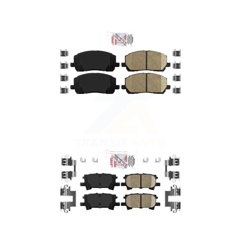 AmeriBRAKES KNF-101031 Disc Brake Pad for 2004-2007 Toyota Highlander - Front and Rear