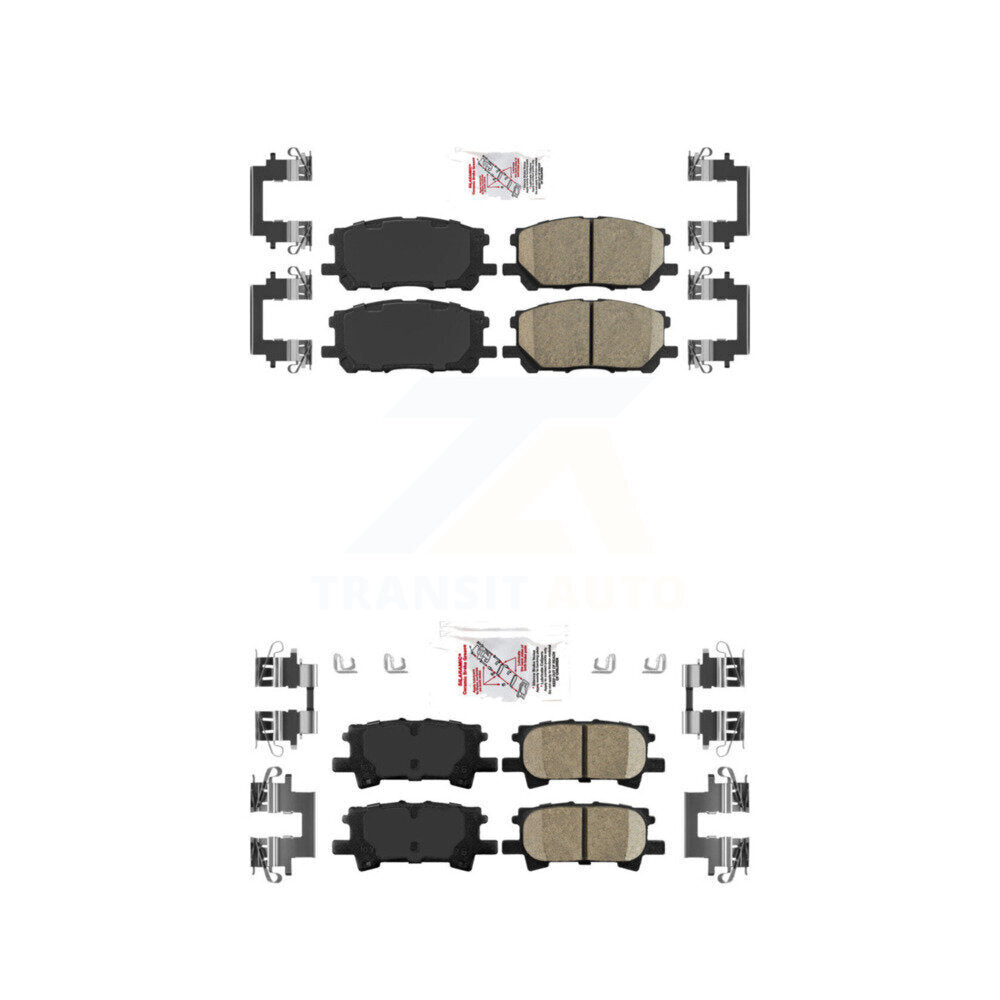 AmeriBRAKES KNF-101032 Disc Brake Pad for 2004-2009 Lexus RX350, Lexus RX400h and More - Front and Rear