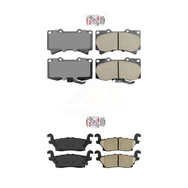 AmeriBRAKES KNF-101034 Disc Brake Pad for 2006-2010 Hummer H3T, Hummer H3 - Front and Rear