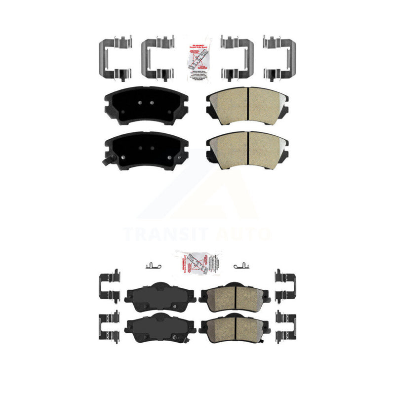 AmeriBRAKES KNF-101047 Disc Brake Pad for 2011-2017 Chevrolet Caprice - Front and Rear