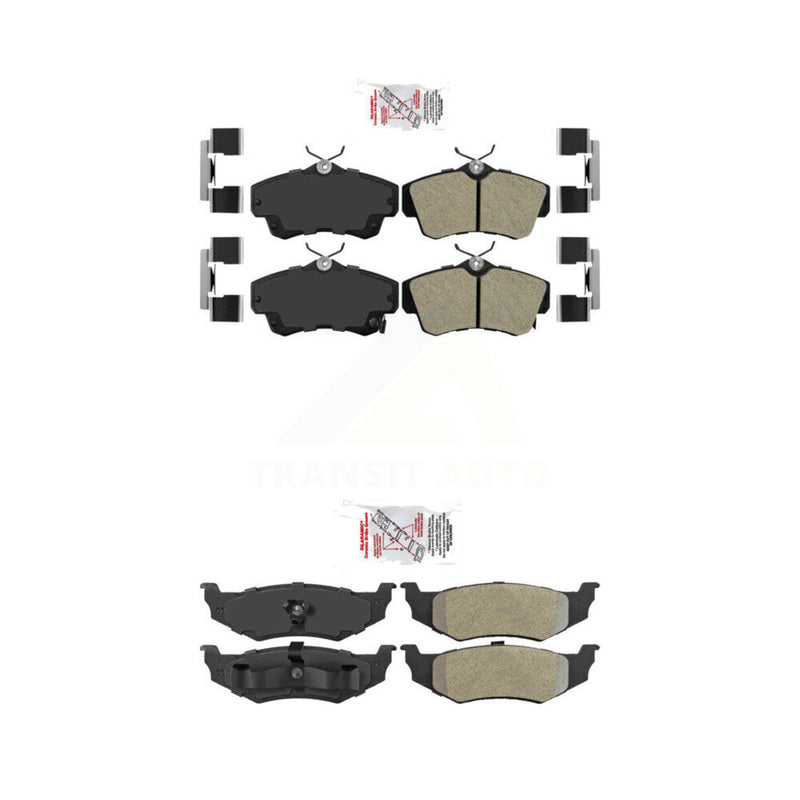 AmeriBRAKES KNF-101048 Disc Brake Pad for 2001-2010 Chrysler PT Cruiser, Dodge Neon - Front and Rear