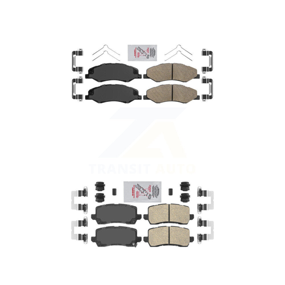 AmeriBRAKES KNF-101049 Disc Brake Pad for 2018-2020 Honda Odyssey - Front and Rear