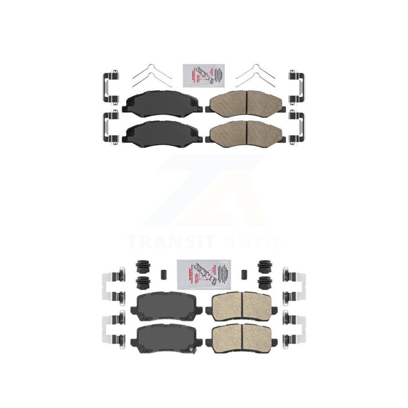 AmeriBRAKES KNF-101049 Disc Brake Pad for 2018-2020 Honda Odyssey - Front and Rear