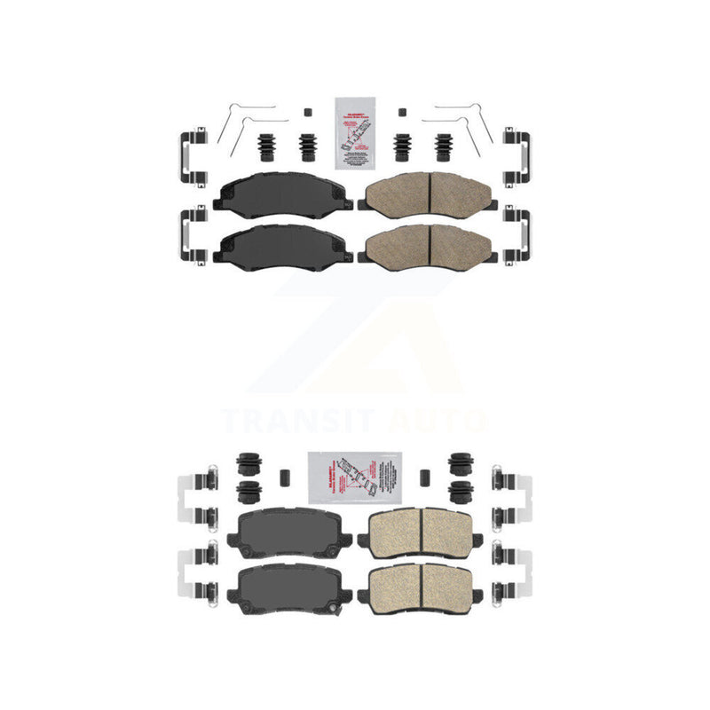 AmeriBRAKES KNF-101051 Disc Brake Pad for 2018-2020 Honda Odyssey - Front and Rear