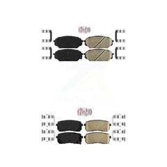 AmeriBRAKES KNF-101053 Disc Brake Pad for 2007-2012 Hyundai Veracruz - Front and Rear