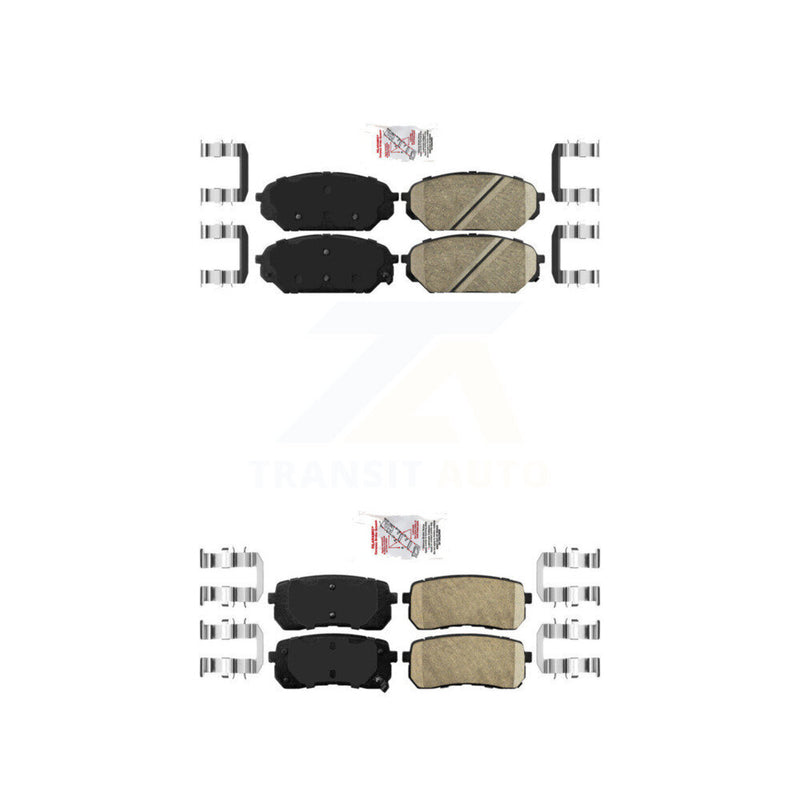 AmeriBRAKES KNF-101053 Disc Brake Pad for 2007-2012 Hyundai Veracruz - Front and Rear