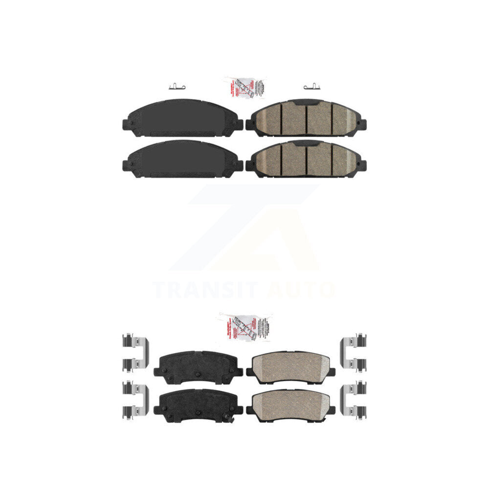AmeriBRAKES KNF-101054 Disc Brake Pad for 2015-2017 Ford Mustang - Front and Rear