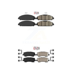 AmeriBRAKES KNF-101054 Disc Brake Pad for 2015-2017 Ford Mustang - Front and Rear