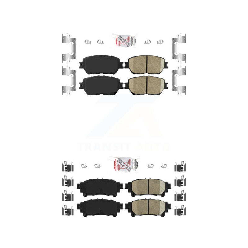 AmeriBRAKES KNF-101060 Disc Brake Pad for 2014 Lexus IS250 - Front and Rear