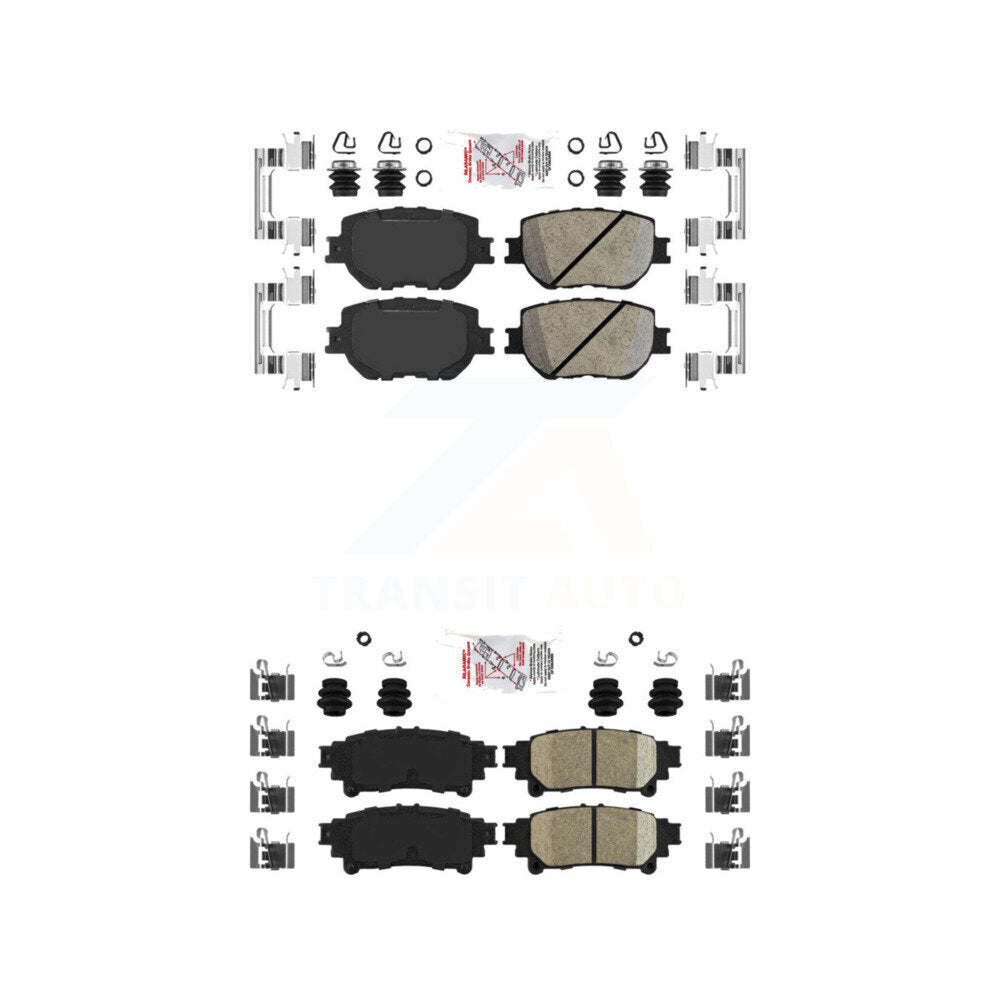 AmeriBRAKES KNF-101061 Disc Brake Pad for 2014-2015 Lexus IS250 - Front and Rear