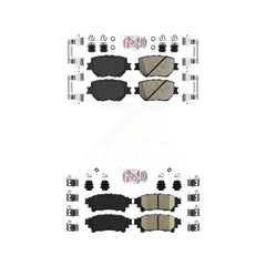 AmeriBRAKES KNF-101061 Disc Brake Pad for 2014-2015 Lexus IS250 - Front and Rear
