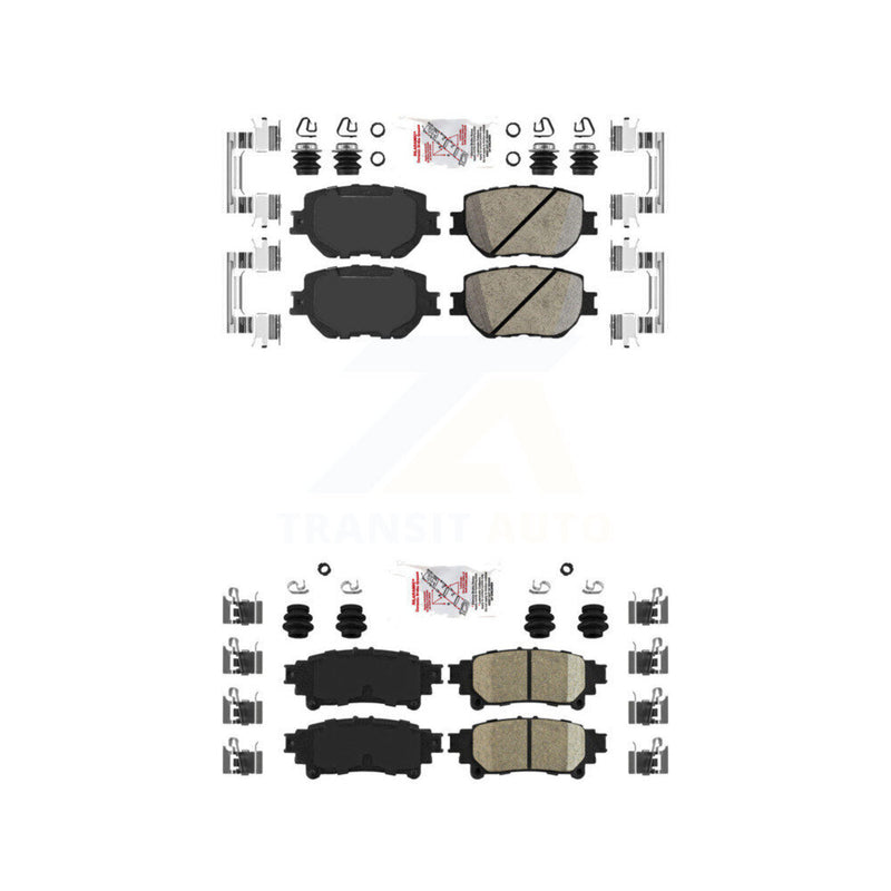AmeriBRAKES KNF-101061 Disc Brake Pad for 2014-2015 Lexus IS250 - Front and Rear