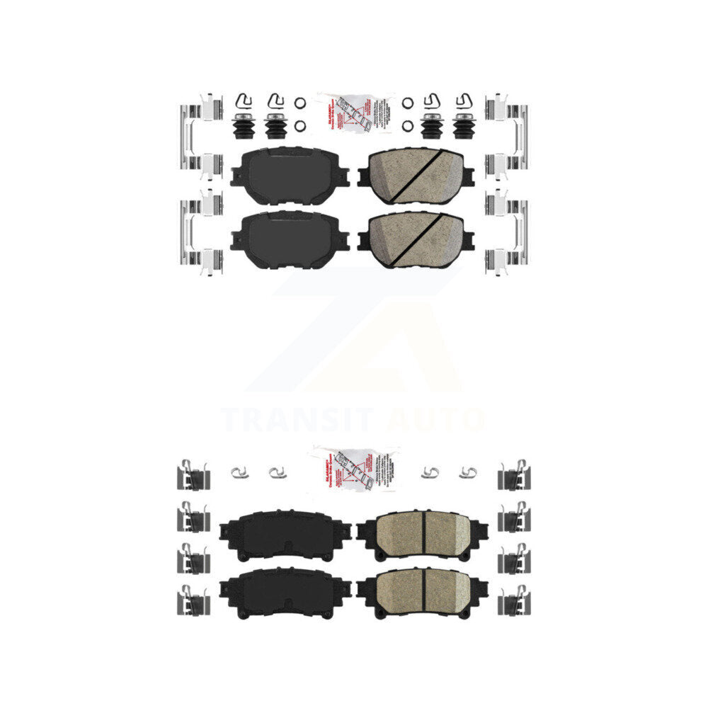 AmeriBRAKES KNF-101062 Disc Brake Pad for 2014-2015 Lexus IS250 - Front and Rear