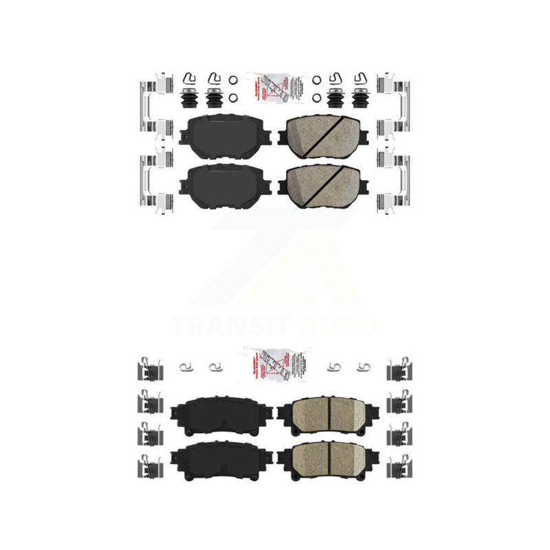 AmeriBRAKES KNF-101062 Disc Brake Pad for 2014-2015 Lexus IS250 - Front and Rear