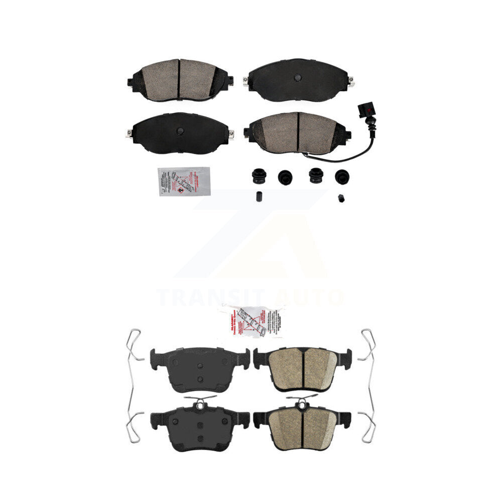 AmeriBRAKES KNF-101064 Disc Brake Pad for 2015-2023 Audi A3 Quattro, Volkswagen Arteon and More - Front and Rear