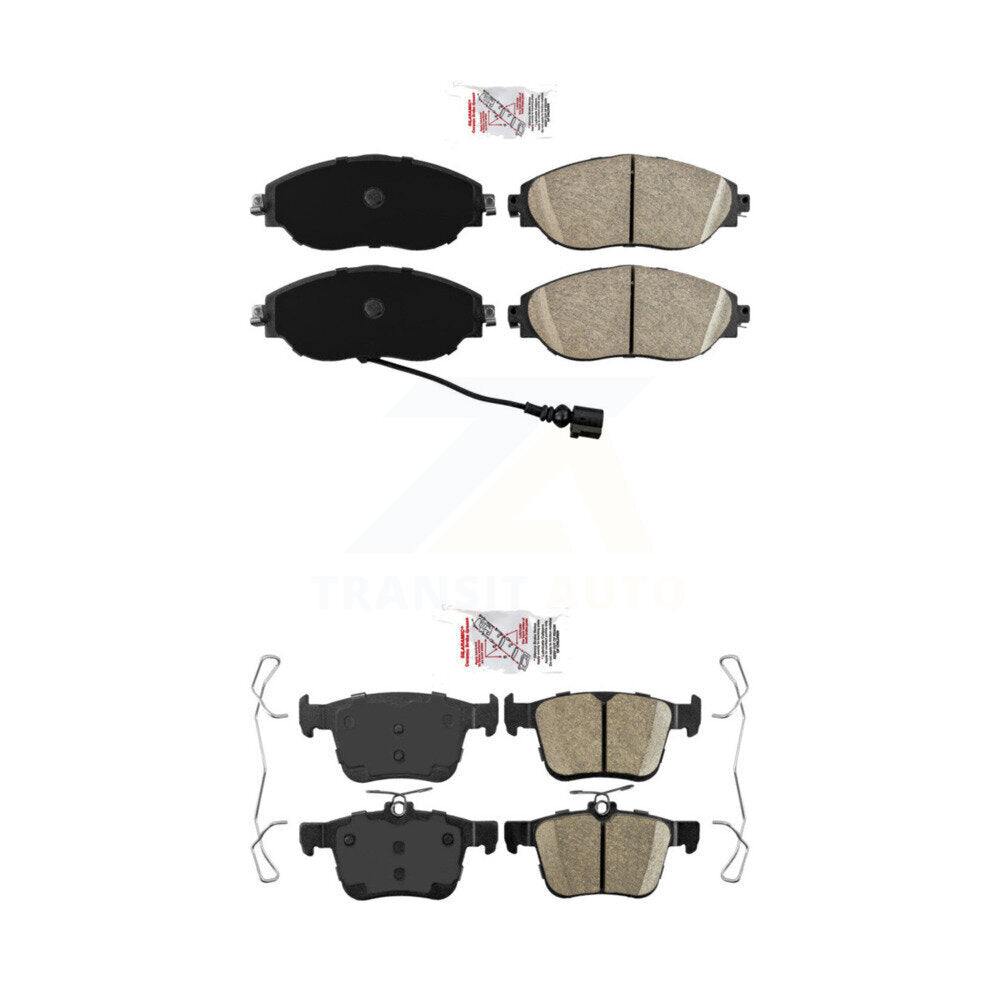 AmeriBRAKES KNF-101065 Disc Brake Pad for 2015-2023 Audi A3 Quattro, Volkswagen Arteon and More - Front and Rear