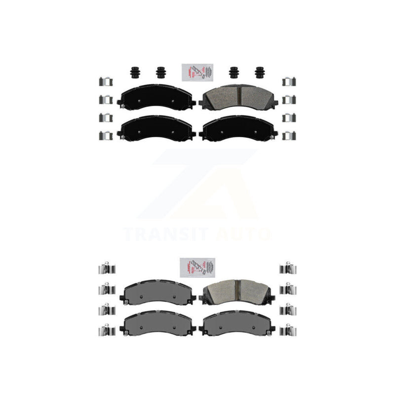 AmeriBRAKES KNF-101077 Disc Brake Pad for 2019-2024 Ram 2500, Ram 3500 - Front and Rear